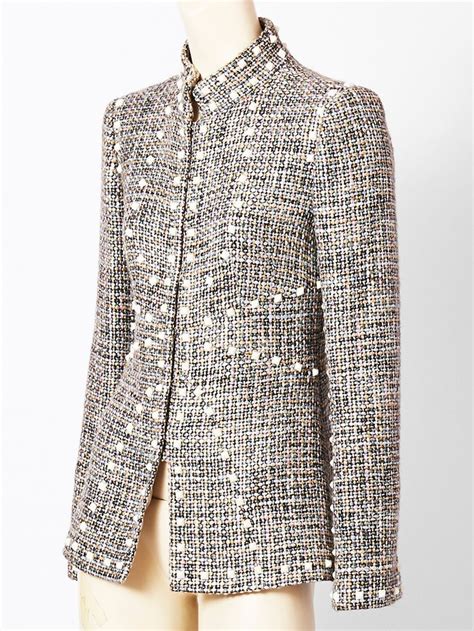 chanel mens tweed jacket|Chanel tweed jacket for sale.